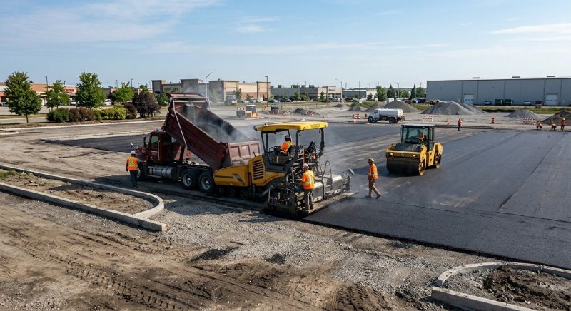 Asphalt Parking Lot Paving in Orange County, CA