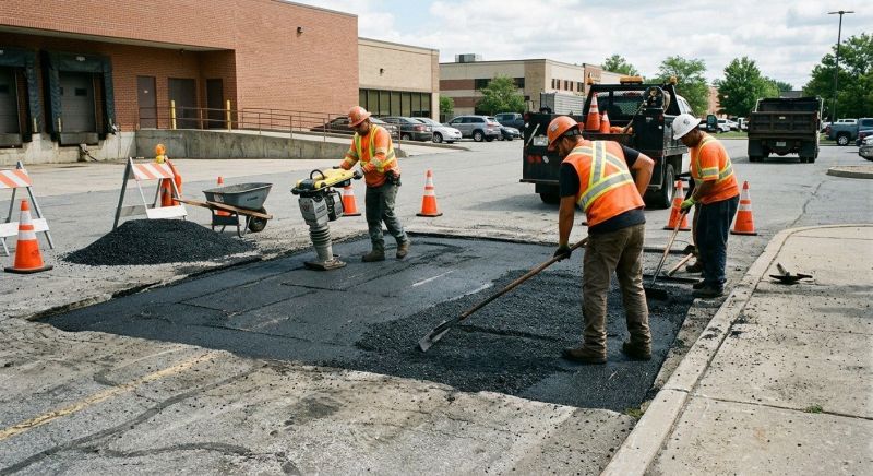 Asphalt Parking Lot Repair in San Diego, CA