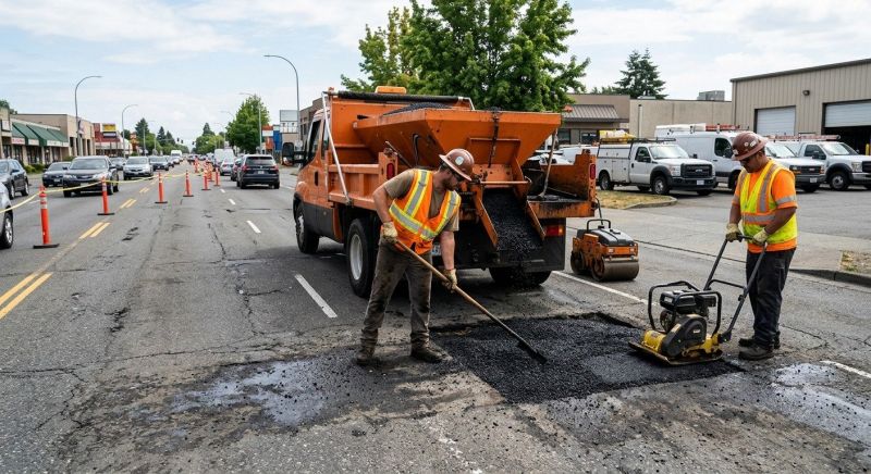 Commercial Pothole Repair in San Diego County, CA