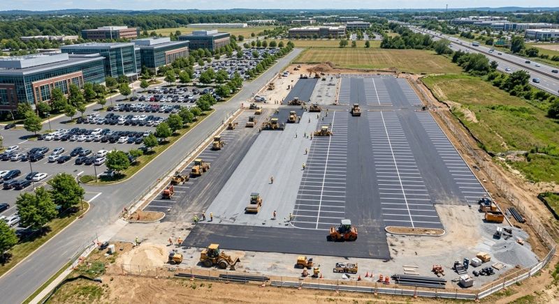 Parking Lot Renovation in Orange County, CA